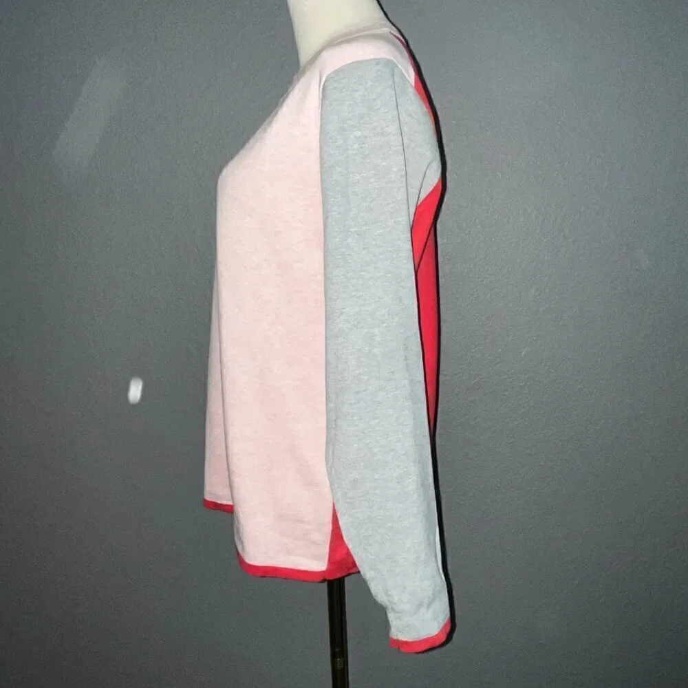 Peter Millar JULIA Women's Color-block Crew Neck Pullover Sweater -NWOT - Size L